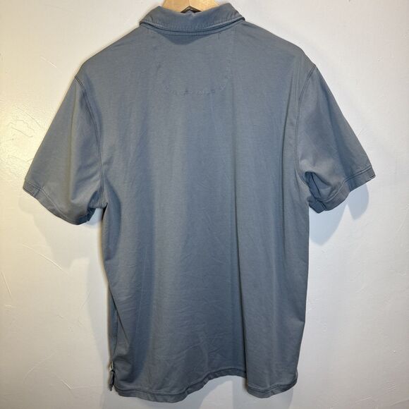 Tommy Bahama Island Zone Short Sleeve Shirt Men's Size Medium Gray Blue - Picture 7 of 12